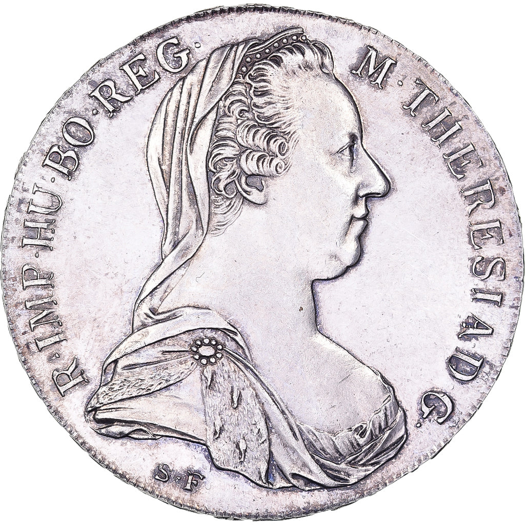 Austria, Maria Theresa, Thaler, 1780, Vienna, Restrike, Silver, MS(60-62)