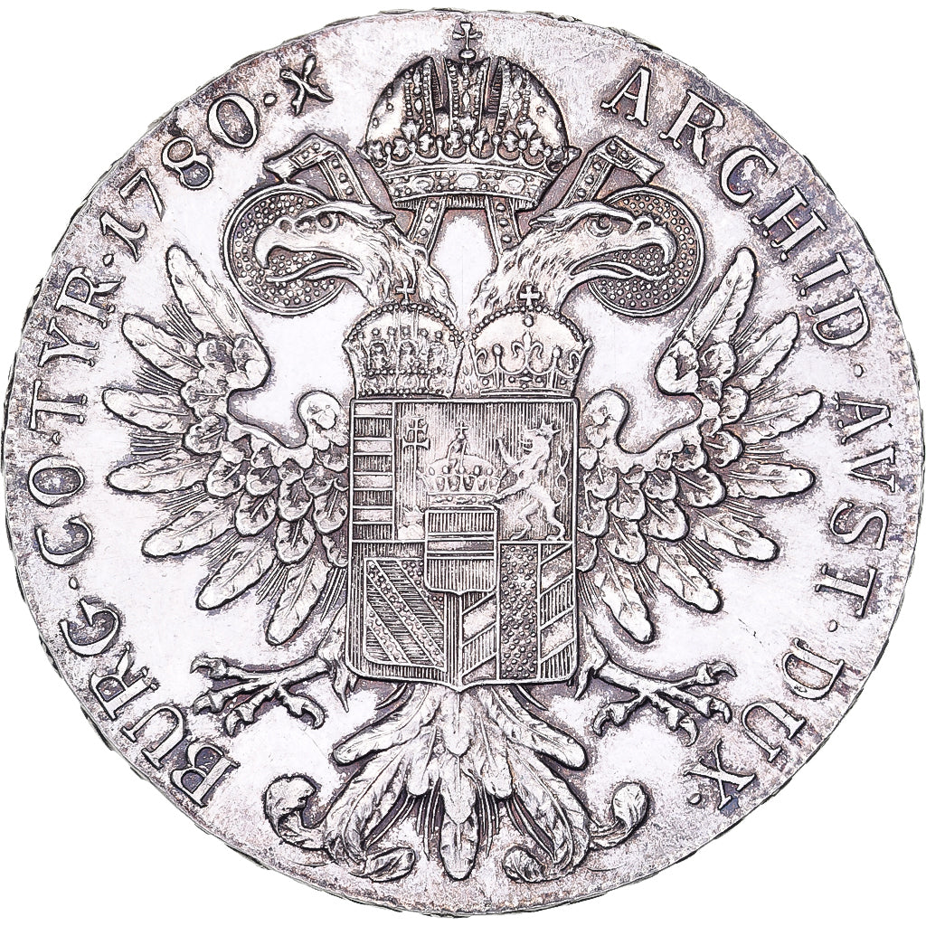 Austria, Maria Theresa, Thaler, 1780, Vienna, Restrike, Silver, MS(60-62)