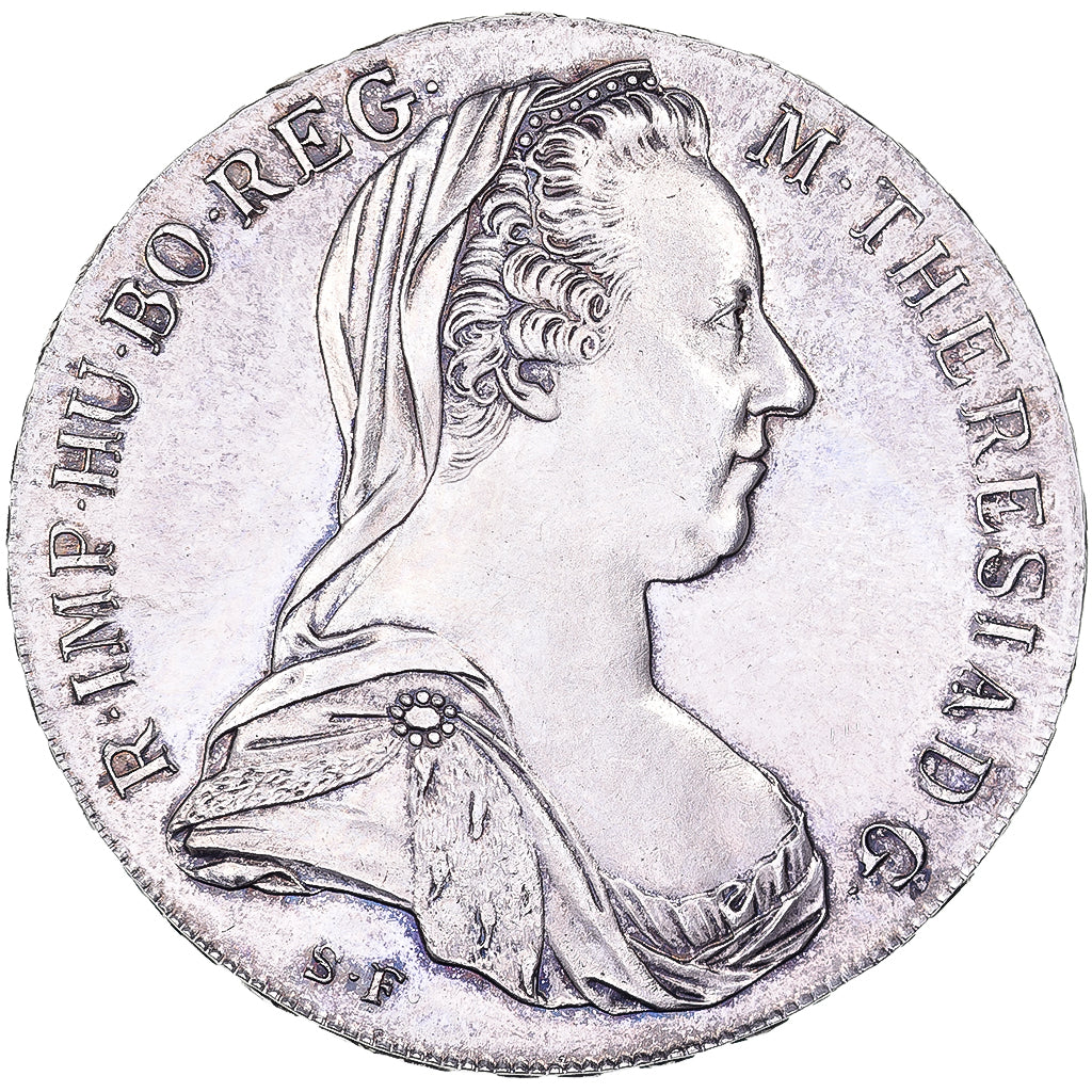 Austria, Maria Theresa, Thaler, 1780, Vienna, Ponowne bicie, Srebro, MS(60-62)