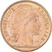 Francja, 10 Francs, Marianne Coq, 1910, Paris, Złoto, AU(50-53), Gadoury:1017