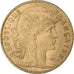 França, 10 Francs, Marianne Coq, 1912, Paris, Dourado, AU(50-53), Gadoury:1017