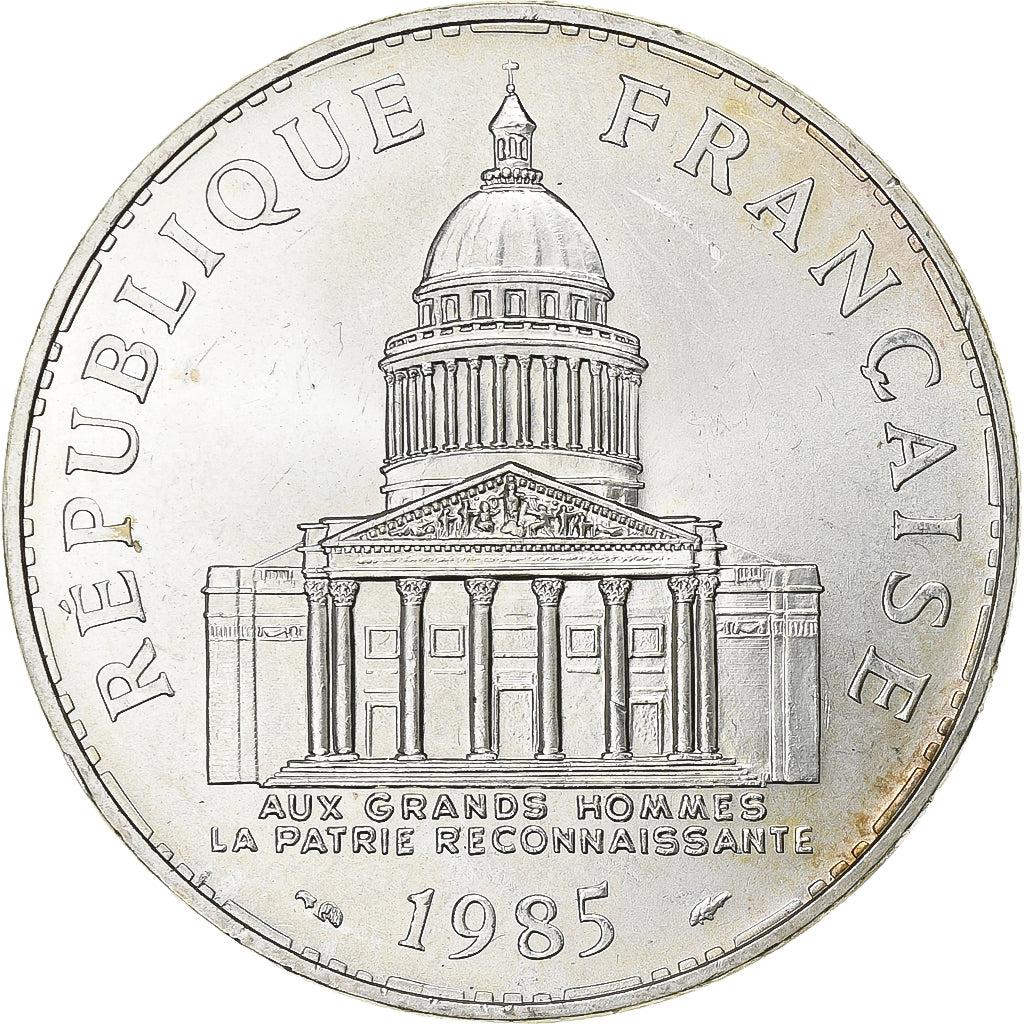 France, 100 Francs, Panthéon, 1985, Paris, Silver, MS(60-62), Gadoury:898