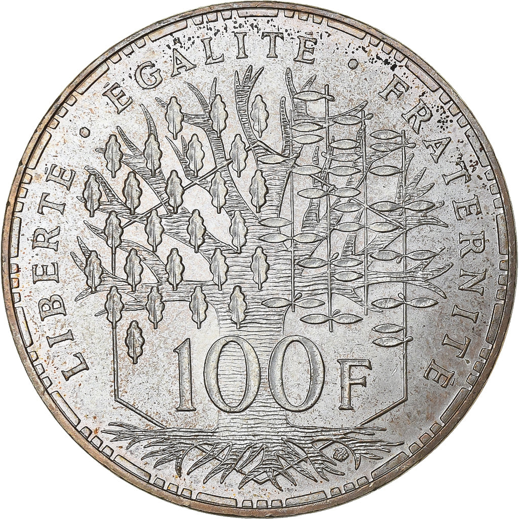 França, 100 Francs, Panthéon, 1989, Paris, Prata, MS(60-62), Gadoury:898, Le