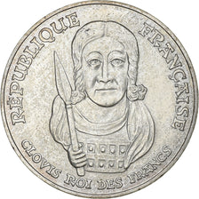 France, 100 Francs, Clovis, 1996, MDP, Silver, MS(60-62), KM:1180