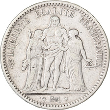 France, 5 Francs, Hercule, 1848, Bordeaux, Silver, VF(20-25), Gadoury:683, Le