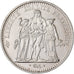 France, 10 Francs, Hercule, 1971, Paris, Silver, MS(63), KM:932