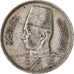Egipt, Farouk, 10 Piastres, 1939, British Royal Mint, Srebro, EF(40-45), KM:367