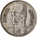 Egypt, Farouk, 10 Piastres, 1939, British Royal Mint, Silver, EF(40-45), KM:367