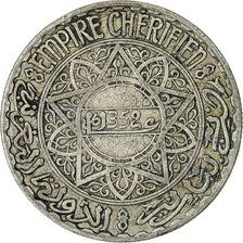 Morocco, Mohammed V, 20 Francs, AH 1352/1933, Paris, Silver, EF(40-45), KM:39