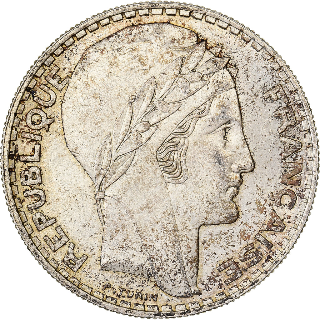 Francia, 20 Francs, Turin, 1938, Paris, Argento, SPL, Gadoury:852, KM:879