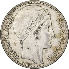 France, 20 Francs, Turin, 1937, Paris, Silver, EF(40-45), Gadoury:852, KM:879