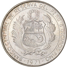 Peru, 50 Soles, 1971, Lima, Silver, MS(65-70), KM:256