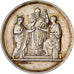 France, Medal, Mariage, Religion, 1859, Silver, Merley, AU(55-58)