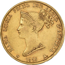 Italian States, PARMA, Maria Luigia, 40 Lire, 1815, Parma, Gold, VF(30-35)