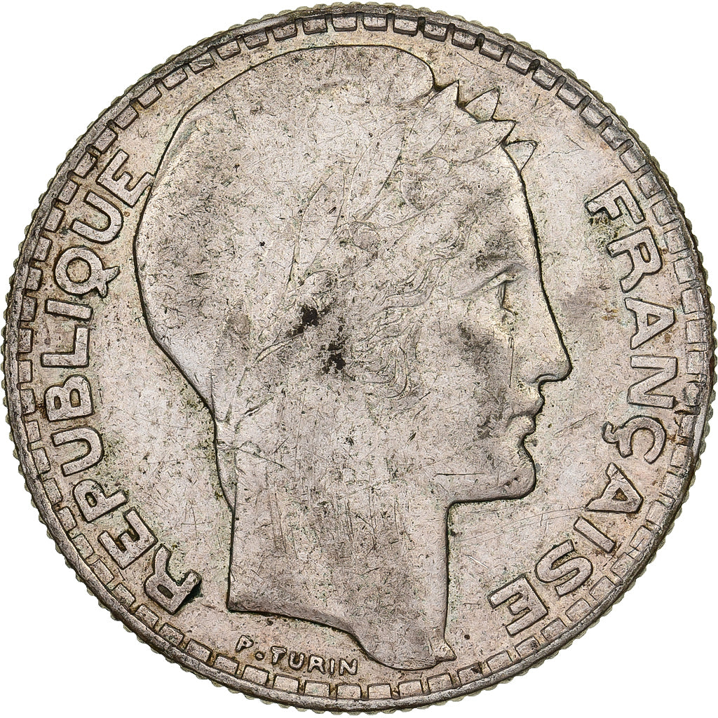 Frankreich, 10 Francs, Turin, 1937, Paris, Silber, SS, Gadoury:801