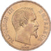 Francja, 100 Francs, Napoléon III, 1857, Paris, Złoto, EF(40-45)