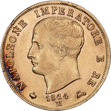 Italian States, KINGDOM OF NAPOLEON, 40 Lire, Napoléon I, 1814, Milan, Gold