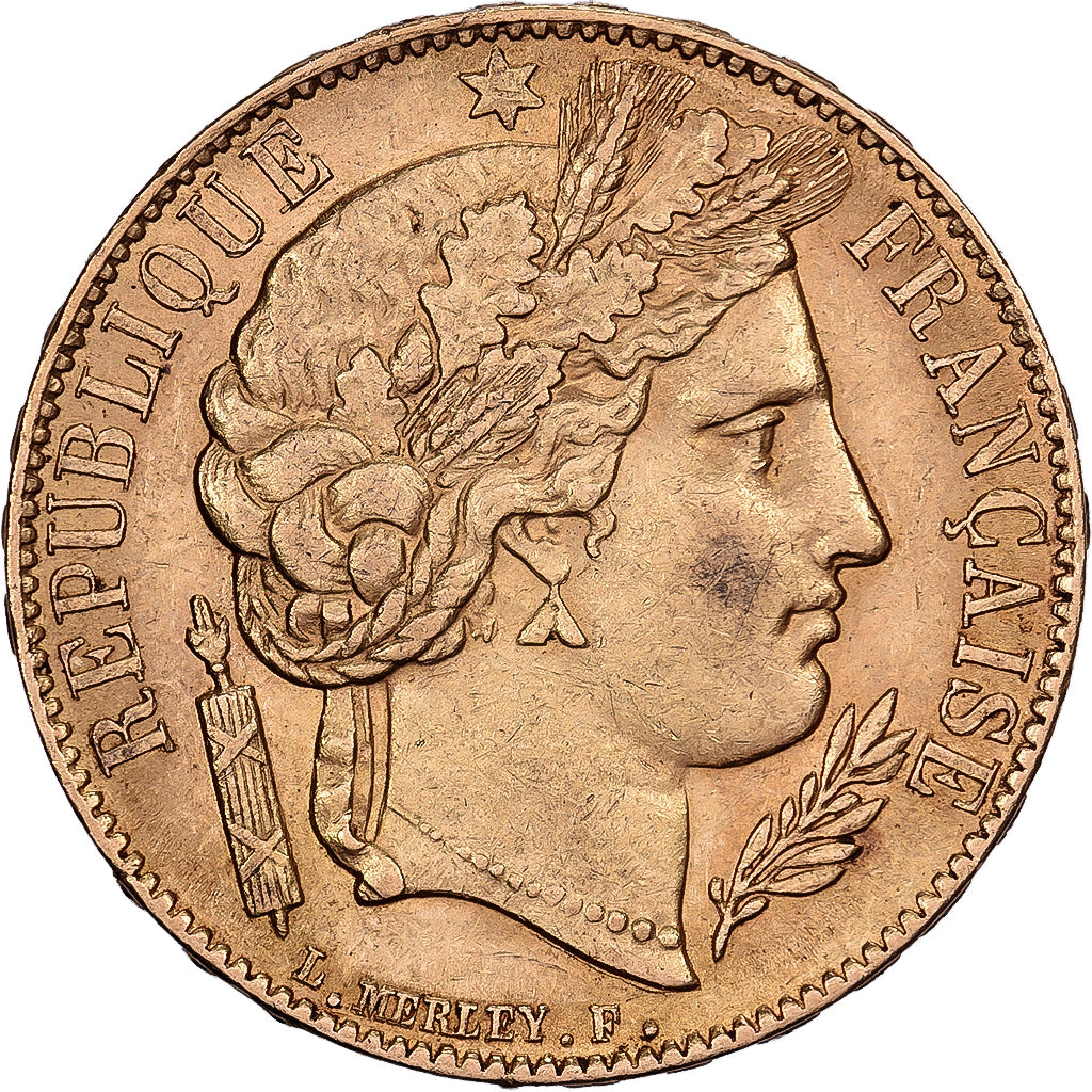 Frankrijk, 20 Francs, Cérès, 1851, Paris, Goud, ZF+, Gadoury:1059, KM:762