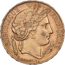 Francia, 20 Francs, Cérès, 1851, Paris, Oro, BB+, Gadoury:1059, KM:762