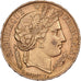 Frankrijk, 20 Francs, Cérès, 1851, Paris, Goud, ZF+, Gadoury:1059, KM:762