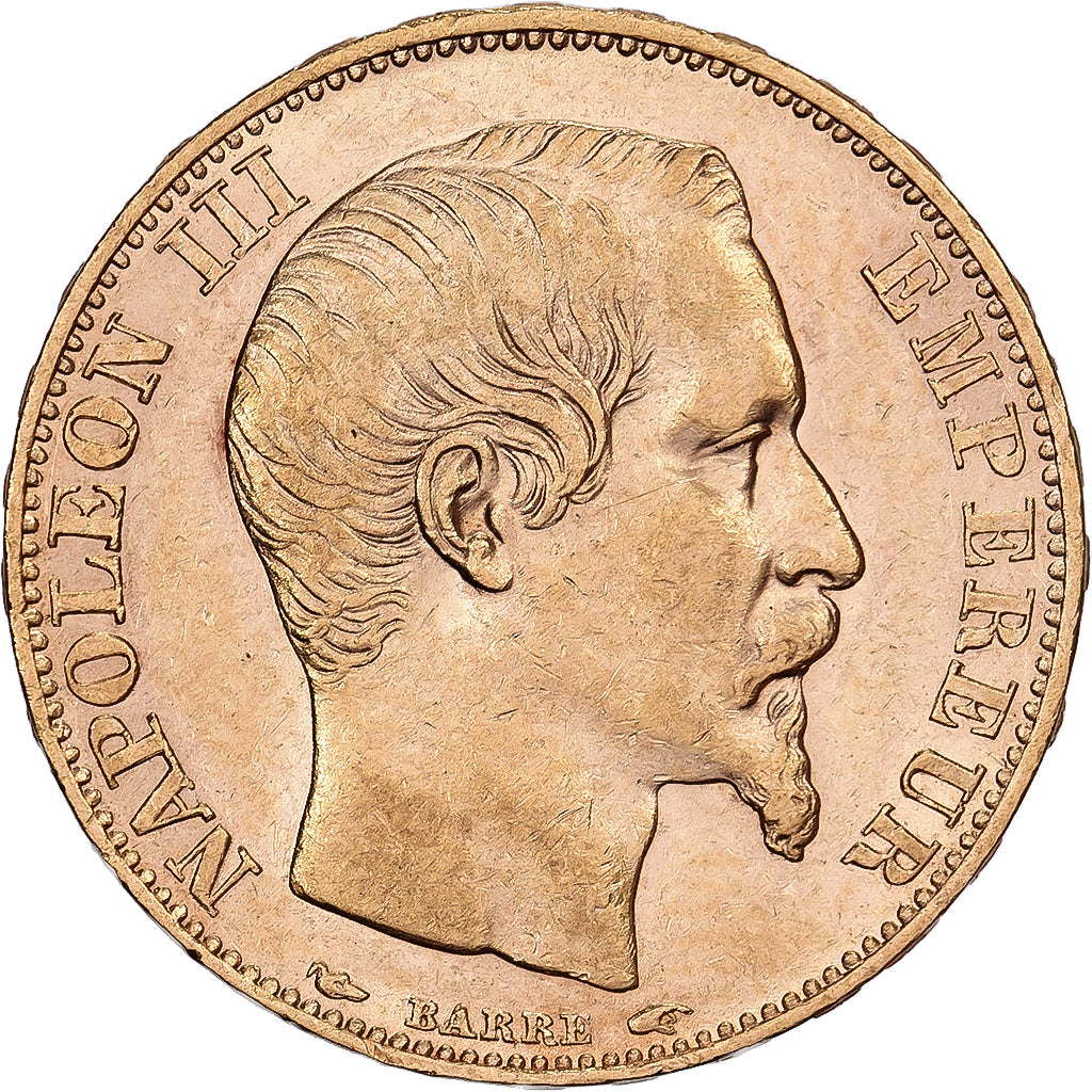 Frankrijk, 20 Francs, Napoléon III, 1854, Paris, Goud, ZF+, Gadoury:1061