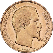 France, 20 Francs, Louis Napoléon Bonaparte, 1852, Paris, Or, TTB+