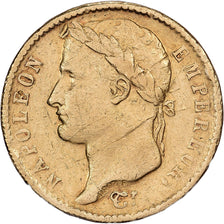 France, 20 Francs, Napoléon I, 1813, Perpignan, Gold, VF(30-35), Le