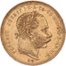 Hungary, 8 Forint 20 Francs, Franz Joseph I, 1876, Gold, AU(55-58), KM:455.1