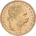 Hongrie, 8 Forint 20 Francs, Franz Joseph I, 1885, Kormoczbanya, Or, TTB+