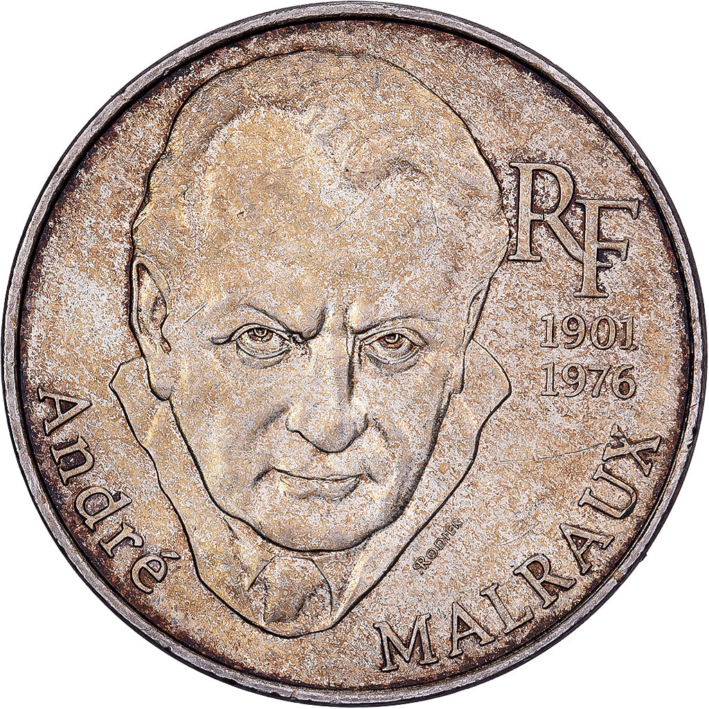 Frankrijk, 100 Francs, André Malraux, 1997, Paris, Zilver, PR, Gadoury:954
