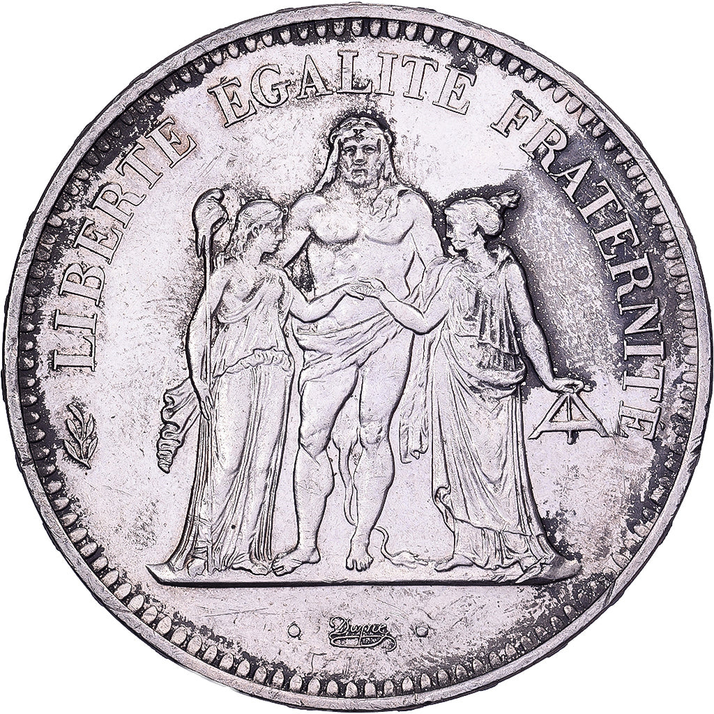 Francia, 50 Francs, Hercule, 1974, Hybrid issue, Argento, BB+, Gadoury:882a