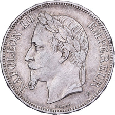 Francia, 5 Francs, Napoléon III, 1870, Strasbourg, Argento, BB+, Gadoury:739