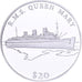 Liberia, 20 Dollars, History of Navigation, 2000, K.M.S QUEEN MARY, Argento