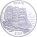 Liberia, 20 Dollars, History of Navigation, 2000, Pamir, Silver, MS(64), KM:647