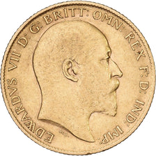 Großbritannien, Edward VII, 1/2 Sovereign, 1907, Gold, SS, KM:804