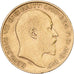 Great Britain, Edward VII, 1/2 Sovereign, 1907, Gold, EF(40-45), KM:804