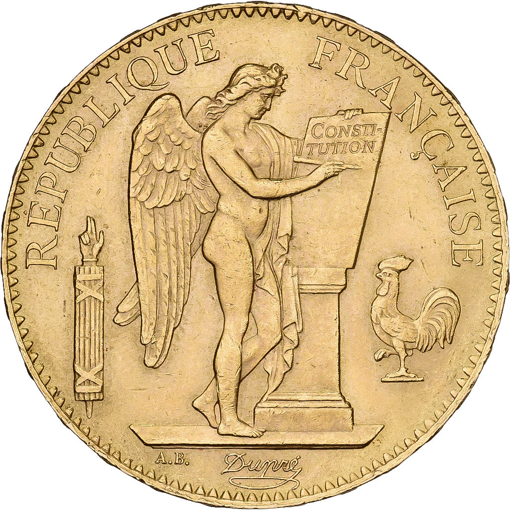 Frankreich, 100 Francs, Génie, 1886, Paris, Gold, VZ, Gadoury:1137, KM:832
