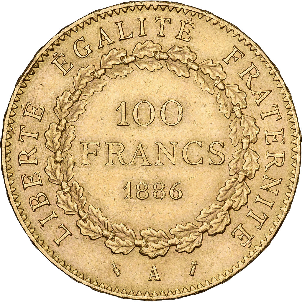 Frankreich, 100 Francs, Génie, 1886, Paris, Gold, VZ, Gadoury:1137, KM:832