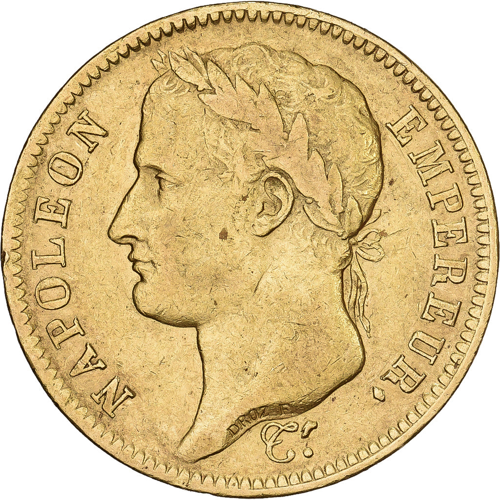 France, 40 Francs, Napoléon I, 1811, Paris, Gold, EF(40-45), Gadoury:1084