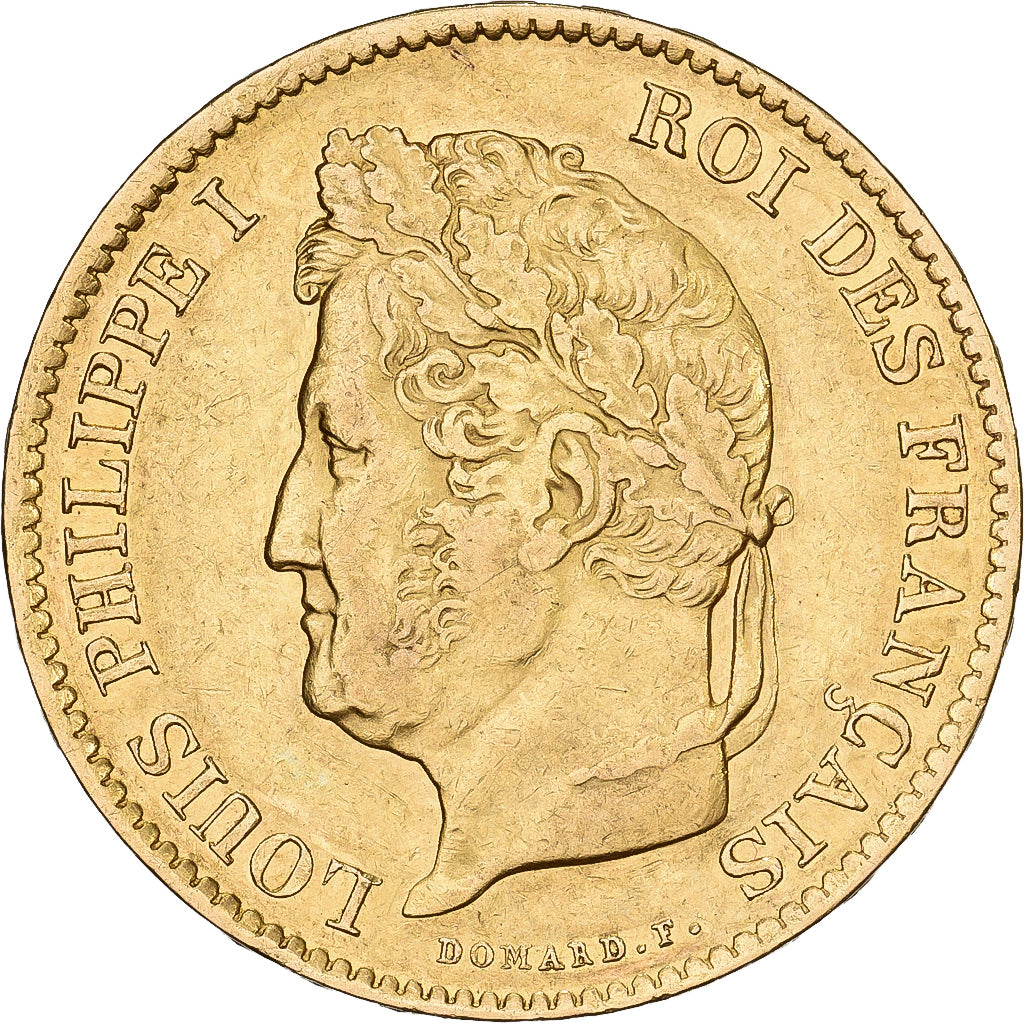 France, 40 Francs, Louis-Philippe, 1833, Paris, Gold, EF(40-45), KM:747.1