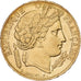 France, 20 Francs, Cérès, 1851, Paris, Gold, AU(50-53), Gadoury:1059, KM:762