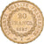 France, 20 Francs, Génie, 1887, Paris, Gold, AU(55-58), Gadoury:1063, KM:825