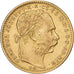 Ungheria, Franz Joseph I, 8 Forint 20 Francs, 1887, Kormoczbanya, Oro, SPL-
