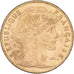 Francia, 10 Francs, Marianne Coq, 1907, Paris, Oro, SPL-, KM:846