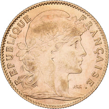Francia, 10 Francs, Marianne Coq, 1912, Paris, Oro, EBC, Gadoury:1017, KM:846