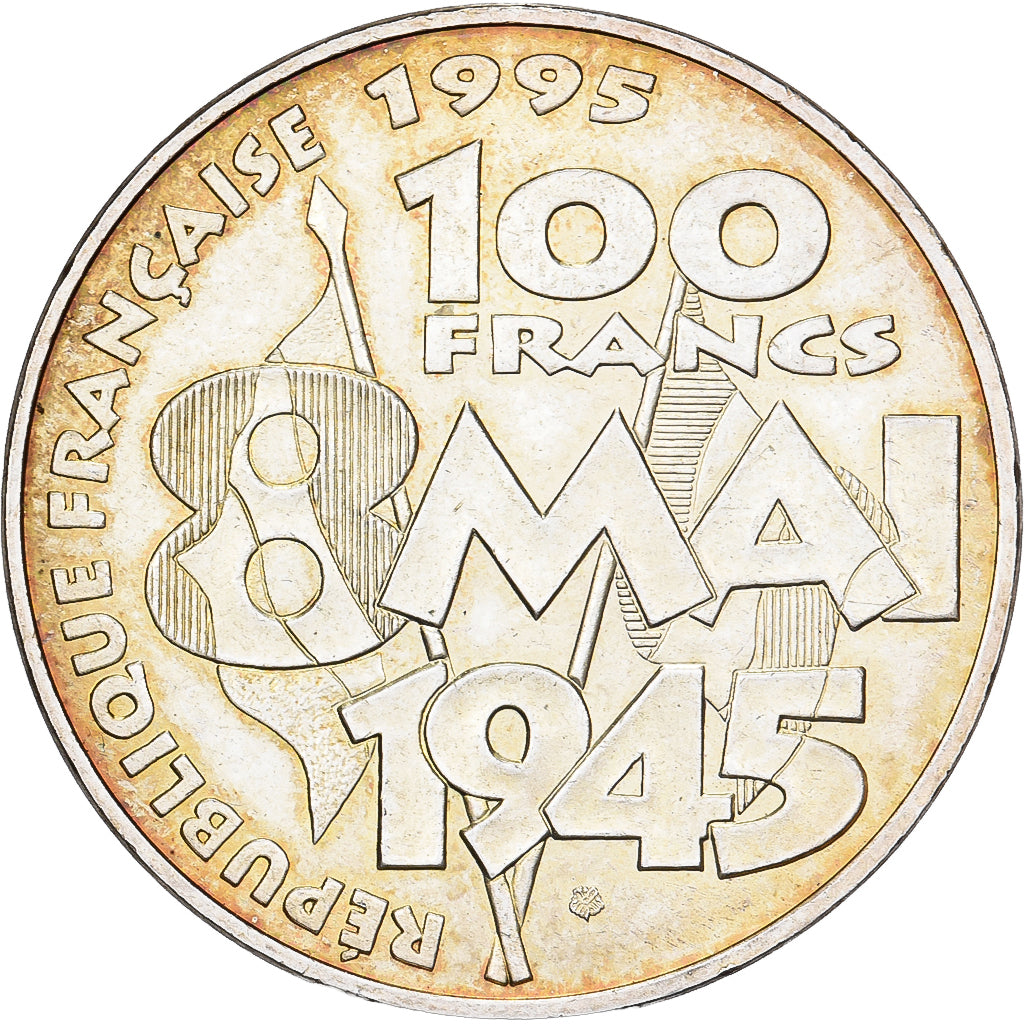 Frankreich, 100 Francs, 8 mai 1945, 1995, Paris, Silber, VZ, Gadoury:952