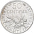 France, 50 Centimes, Semeuse, 1902, Paris, Silver, AU(50-53), Gadoury:420