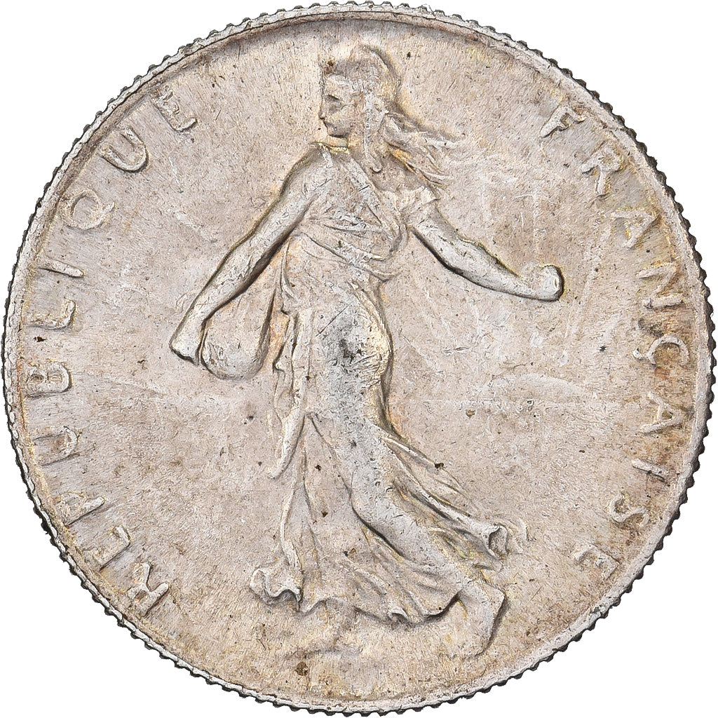 Francia, 50 Centimes, Semeuse, 1908, Paris, Argento, SPL, Gadoury:420, KM:854