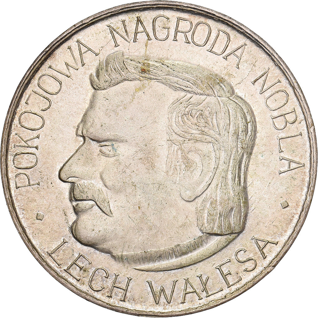 Polen, Medaille, Lech Wałęsa, 1983, Zilver, PR