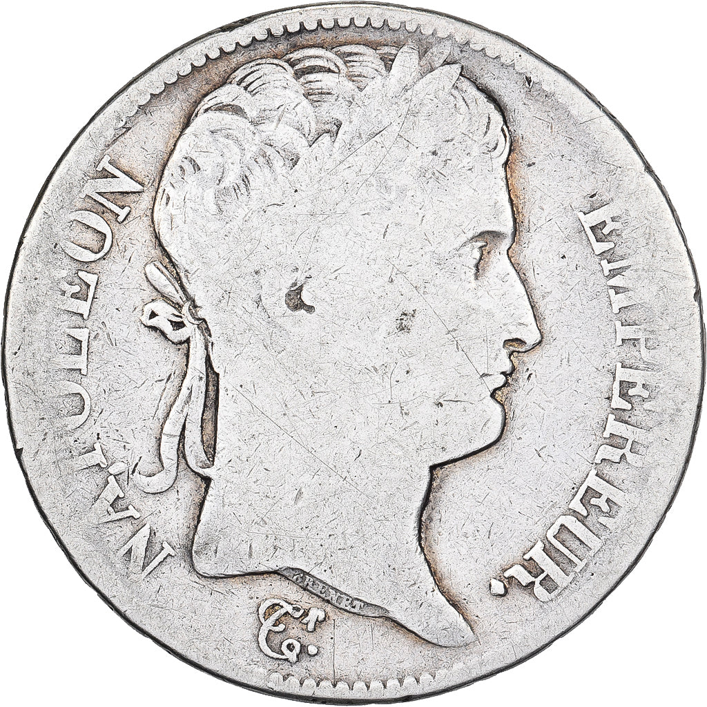 Francia, 5 Francs, Napoléon I, 1810, Rouen, Plata, BC, Gadoury:584, KM:694.2